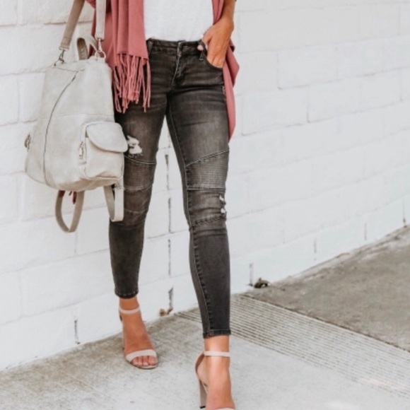 KanCan | Distressed Moto Skinny Jeans - Picture 2 of 6